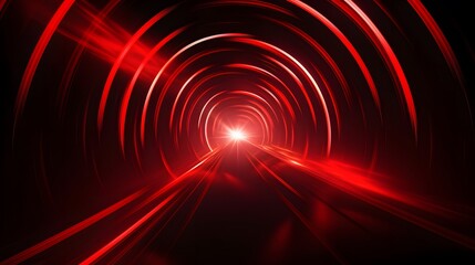 Fototapeta premium Radial red light through the tunnel glowing in the darkness for print designs templates, Advertising materials, Email Newsletters, Header webs, e commerce signs retail shopping, advertisement business