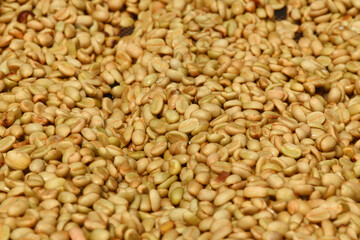 Coffee beans,In the ferment and wash method of wet processing