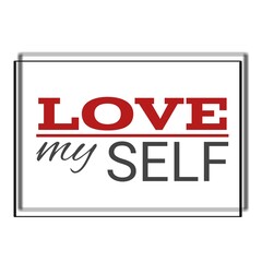 Quotes motivation love my self with white background 