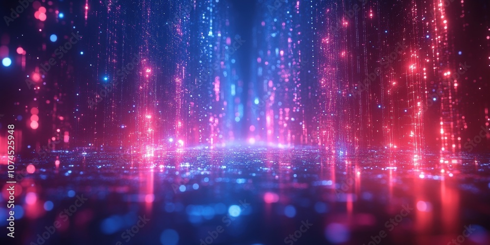 Poster abstract light speed background with dynamic lines and blue hues creating a futuristic atmosphere fo