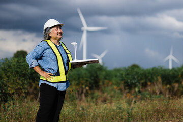 woman wearing a yellow vest