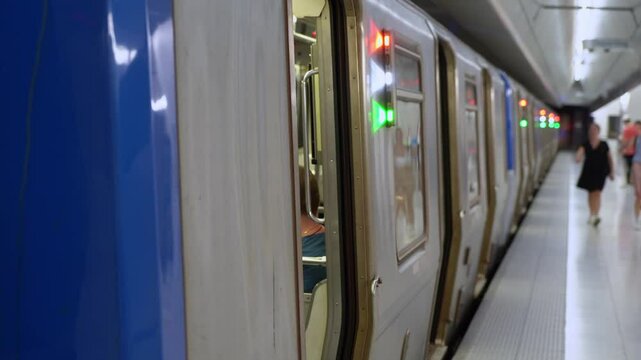 Subway Station Offering a Unique Modern Travel Experience in a Busy City