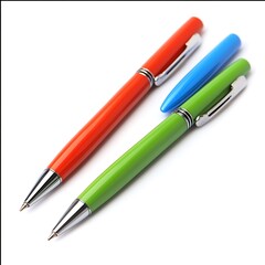 Ball Point Pens isolated on a with a white background