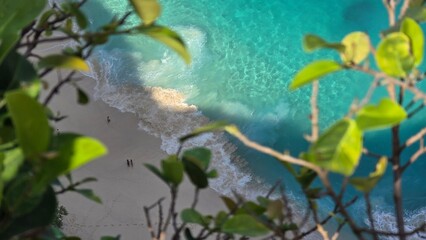 perfect beach in a drone photo