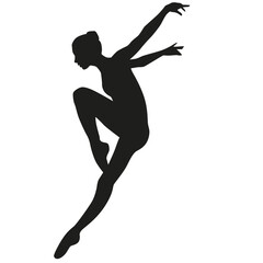 Artistic Gymnast Ballerina silhouette