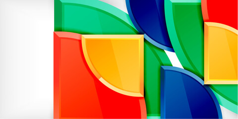 Triangle circles background. Vector Illustration For Wallpaper, Banner, Background, Card, Book Illustration, landing page