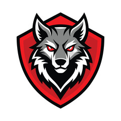 Majestic Winged Wolf Head Vector Illustration - Fierce and Mythical Creature Design for Decorative Art, Emblems, and Fantasy Themes