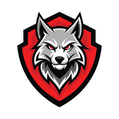 Majestic Winged Wolf Head Vector Illustration - Fierce and Mythical Creature Design for Decorative Art, Emblems, and Fantasy Themes