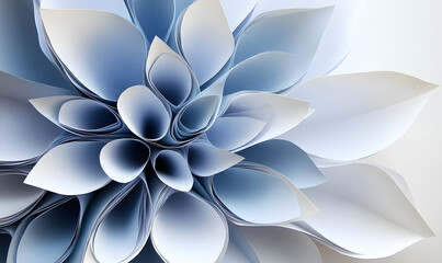 Premium simple blue petals background with extreme details, blue paper flowers background, 3D rendering, high resolution, e-commerce, posters, wallpapers, backgrounds, business, advertising, cover