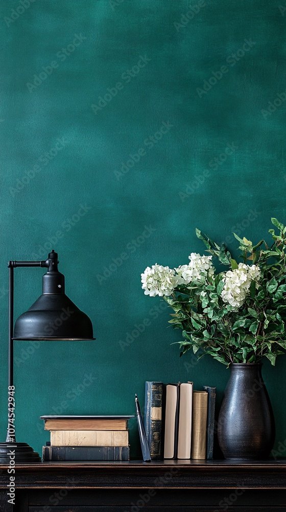 Fototapete a sleek modern desktop with a digital drawing tablet and stylus capturing the intersection of art an