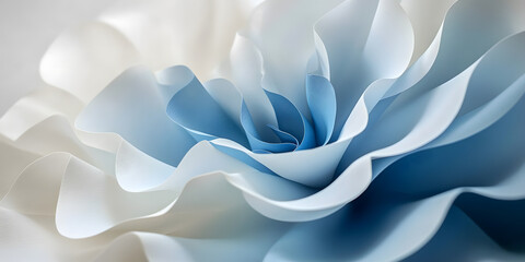 Obraz premium Premium simple blue petals background with extreme details, blue paper flowers background, 3D rendering, high resolution, e-commerce, posters, wallpapers, backgrounds, business, advertising, cover