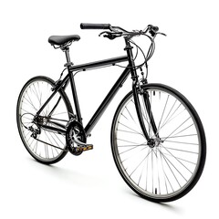 Fototapeta premium Bicycle isolated on a white background, close up