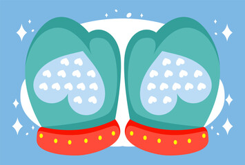 184 - Oven Mittens Concept Illustration