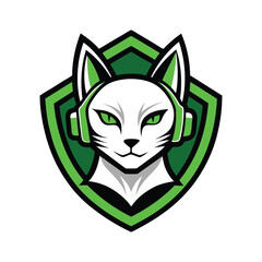 Cute Cat with Headphones Vector Illustration - Adorable and Stylish Music-Loving Feline Character for Fun and Entertainment Designs