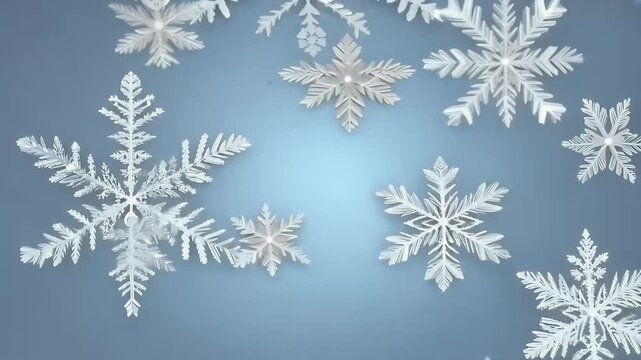 collection snowflakes ice crystals representing frosty beauty winter festive border design ideal Christmas New Year&rsquo;s greeting cards invitations promotional materials star decoration snowflake snow