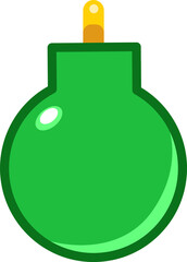 Green Christmas ball