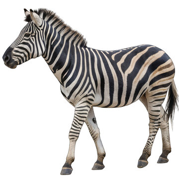 zebra isolated on transparent background , png