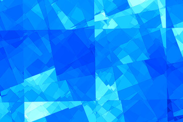 Fototapeta premium Abstract blue composition with layered shapes and dynamic textures in a serene setting