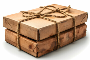 cardboard box isolated on a white background