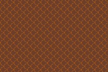 Elegant geometric pattern with golden lines on a rich brown background
