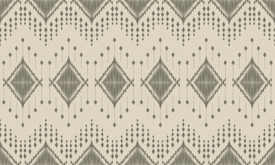  Ikat abstract ethnic art. Seamless pattern in tribal, folk embroidery, and Mexican style. Aztec geometric art ornament print.Design for carpet, cover.wallpaper, wrapping, fabric, clothing