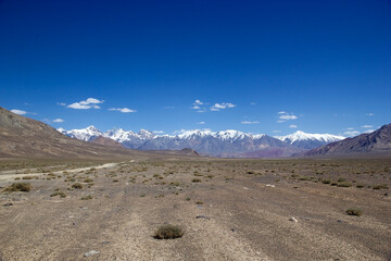 Mountains along the Bartang Valley in the Gorno-Badakhshan region in Tajikistan