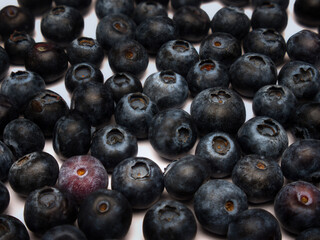 A background image with blueberries in a detailed view and different levels of focus