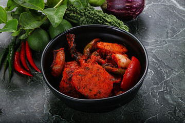 Indian cuisine - chicken tikka barbecue