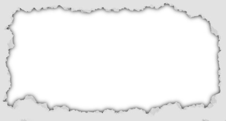 Creative Torn Paper Edge Frame