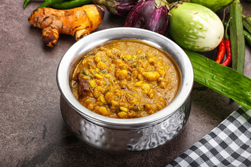 Indian cuisine Dal Tadka soup