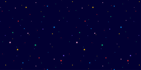 Colorful star background, star seamless pattern © Auguste Lange