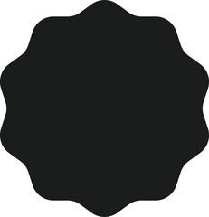 Black graphic design elements for decoration, Geometric Shapes, Circle, Square and Oval Elements, Shapes for Stickers