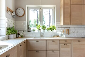 Fototapeta premium modern kitchen sink