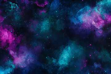 Obraz premium Enchanting Night Sky with Aurora Borealis and Vibrant Galaxy Colors – Deep Space Aesthetic with Nebula Texture and Starry Cosmic Dust for Mystical Backgrounds, Celestial Art, and Dreamy Atmospheres