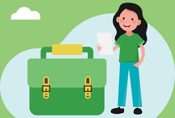 7 - Briefcase Concept Illustration