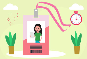 29 - Student Card Concept Illustration