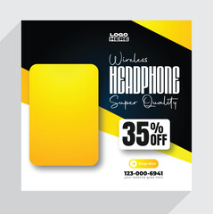 a display of headphones for sale with a price tag
