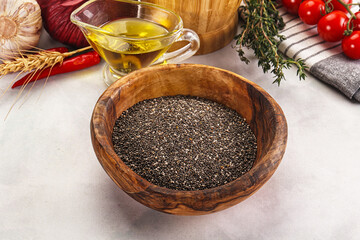 Vegan cuisine - Chia seeds for cooking