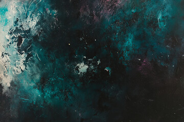 Fototapeta premium Enchanting Night Sky with Aurora Borealis and Vibrant Galaxy Colors – Deep Space Aesthetic with Nebula Texture and Starry Cosmic Dust for Mystical Backgrounds, Celestial Art, and Dreamy Atmospheres