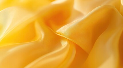 Obraz premium Soft yellow fabric texture with smooth folds and elegant flowing silk