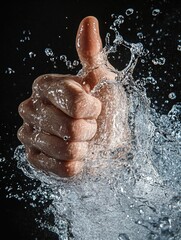 Fototapeta premium Hand in Water