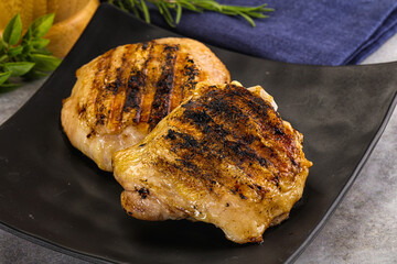Two Tasty grilled chicken thighs