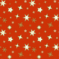 星空の柄_赤(シームレス)