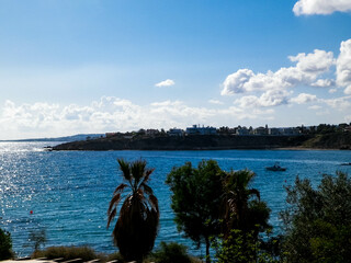 Coastal area on Cyprus island. Nature and exploration concept.