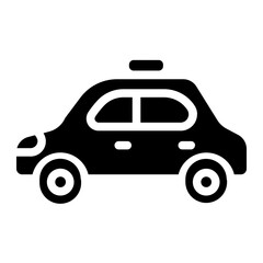 Car rental Solid Icon