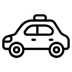 Car rental Line Icon