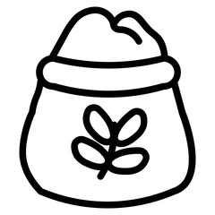 Flour Line Icon