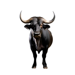 Fototapeta premium buffalo isolated on white background