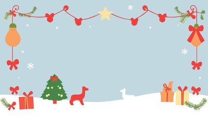 Marry Cristmas background tree, xmas, celebration, gift, box, new, year, greeting, decoration, winter, snow, holiday, illustration, night, snowflake, vector, star, 