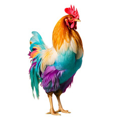 rooster isolated on white background